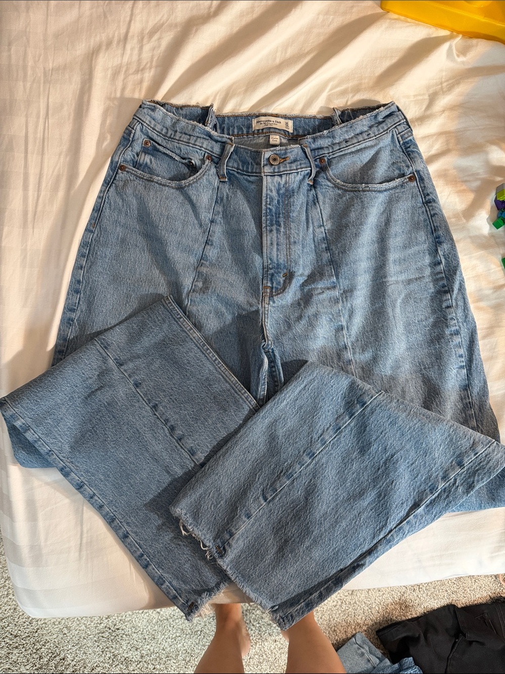 Abercrombie & Fitch Light Wash Straight Leg Jeans